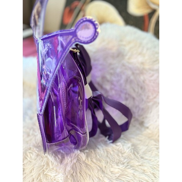 Kuromi Character Head Adult Clear Purple PVC “12 Mini 3D Backpack Zipper New main image 8
